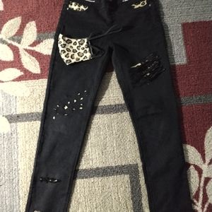 Sz18 kids Sz 2/4 woman's cheetah customized trouse